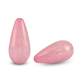 Polaris Elements drop shaped beads Polmo Dahlia Pink