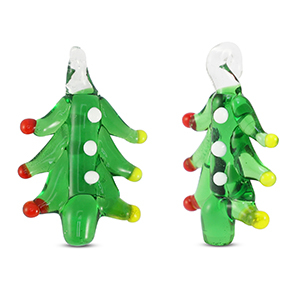 Glass charms Christmas tree Green