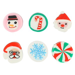 Polymer beads Christmas Multicolour