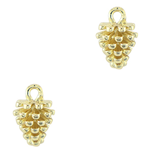 Brass TQ metal charms pinecone Gold