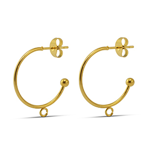 Stainless steel earrings 20mm Gold