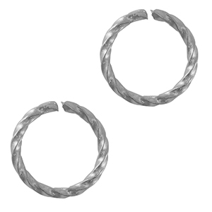 Stainless steel findings jump ring Silver