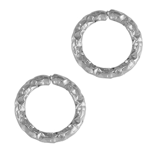 Stainless steel findings jump ring Silver