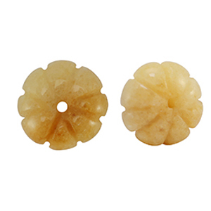 Natural stone beads Aventurine Quartz flower Copper orange