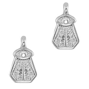 DQ European metal charms Eye Antique Silver (nickel free)