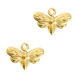 Stainless steel charms butterfly Gold