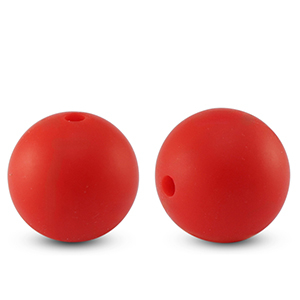 silicone beads 15mm Red