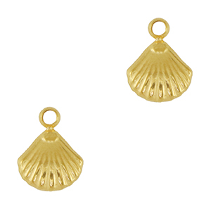 Stainless steel charms shell Gold