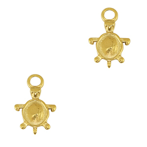 Stainless steel charms turtle Gold