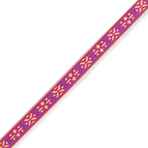 Ribbon text flowers Neon Purple-Orange