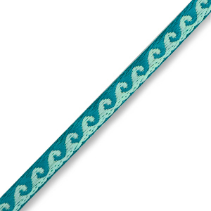 Ribbon text waves Turquoise-Blue