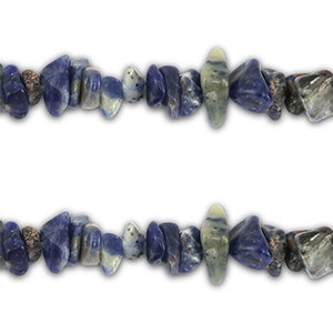 Chipstone beads Sodalite Blue-Grey