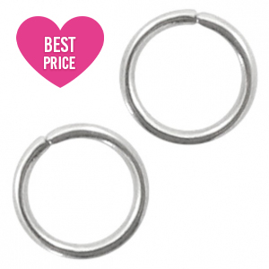 Stainless Steel findings jump ring 4mm Antique Silver