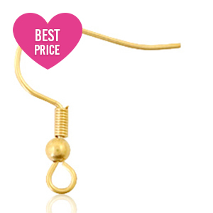 Stainless steel findings earrings Gold