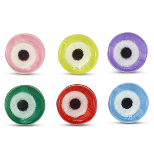 Acrylic letter beads Evil Eye Multicolor