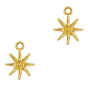 Stainless steel charms star Gold