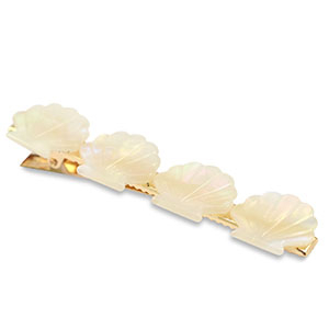 Hair accessories hairclips shell White