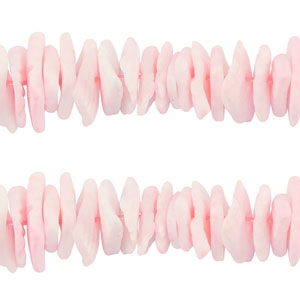 Shell beads chips Light Pink