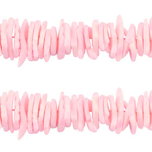Shell beads chips Pink