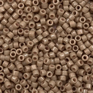 Miyuki beads delica's 11/0 Duracoat Opaque Dyed Beige