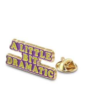 Pins "A little bit dramatic" Purple-Yellow-Gold