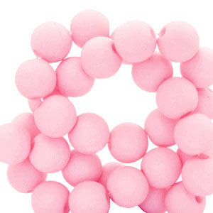 6 mm acrylic beads Light Pink