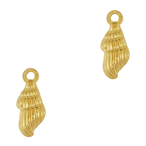 Stainless steel charms shell Gold