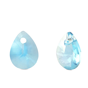 Crystal glass charms drop Aqua