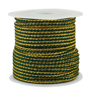 Trendy cord braided 2.3mm Green-Gold