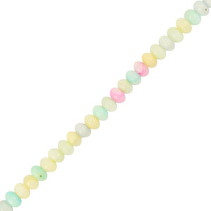 Shell beads rondelle Pastel Multicolor