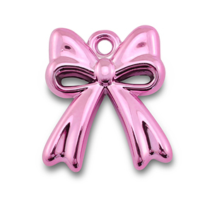 Acrylic charms bow Pink