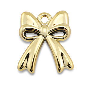Acrylic charms bow Gold