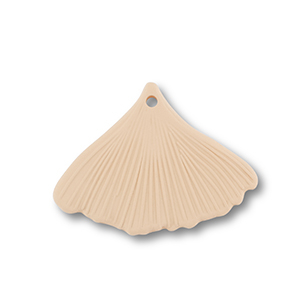 Acrylic charms leaf Dark Beige