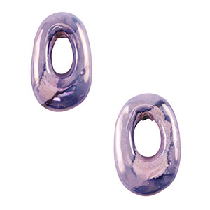 DQ greek ceramic beads oval Violet Blue