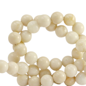 Natural stone beads Calcite and Marble 8mm Beige