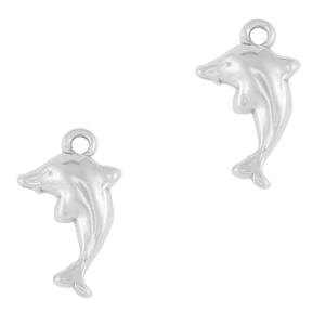 Stainless steel charms dolphin Silver