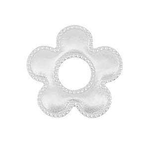Stainless steel charms/connector flower Silver