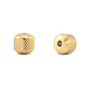 Stainless steel beads 8mm Gold
