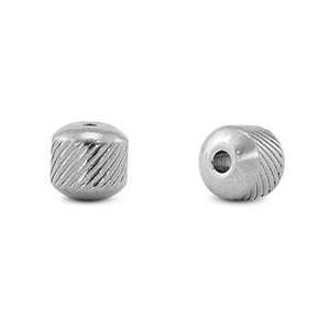 Stainless steel beads 8mm Silver