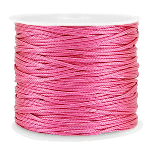 Macram&eacute; bead cord braided 1mm Magenta Pink