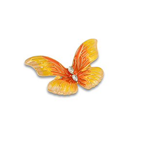 Brooches butterfly Gold-Yellow-Orange