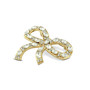 Brooches bow Gold