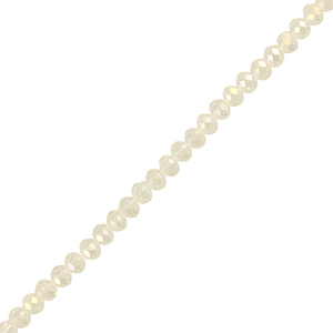 Top faceted beads 8x6mm disc Transparent