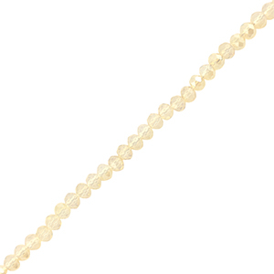Top faceted beads 4x3mm disc Light Champagne