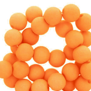 8 mm acrylic beads Orange
