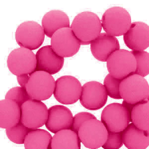 6 mm acrylic beads Fuchsia