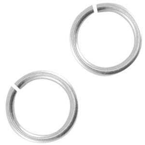 DQ European metal jump ring 5mm Antique Silver (Nickel free)