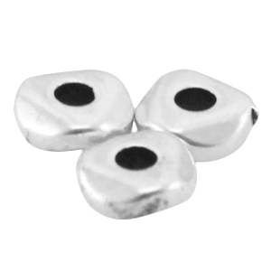 DQ European metal beads 5mm Antique Silver (nickel free)