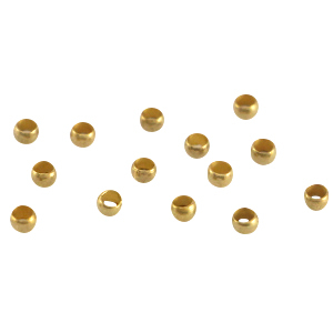 DQ European metal crimp beads 2.0mm Antique Bronze (nickel free)