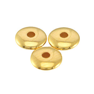 DQ metal beads disc 4x1.5mm Gold (nickel free)